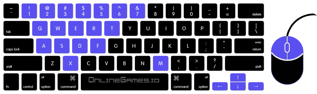 Surviv Bros keyboard controls