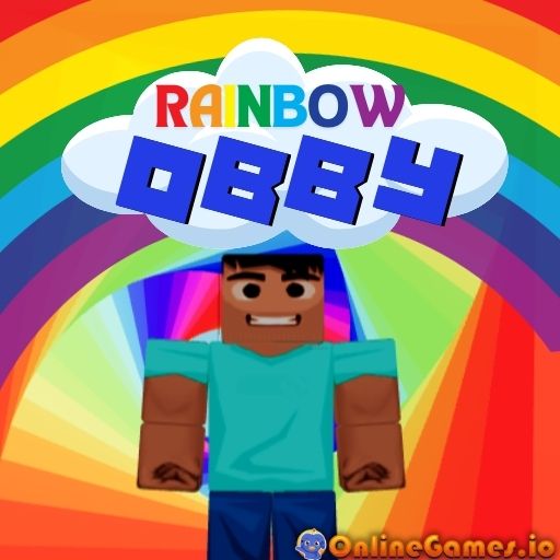 Rainbow Obby Parkour Free Online Game